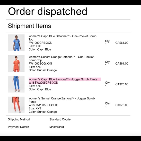 Figs Scrub Set XXS - Capri Blue Catarina- Scrub Top and Jogger Scrub Pants - Picture 4 of 4